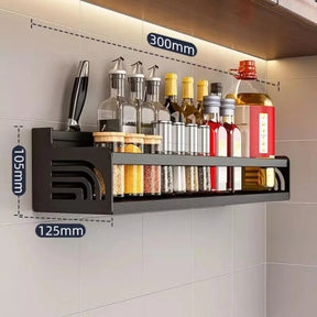 Prateleira Multifuncional para Cozinha em Aço Inox