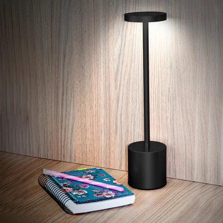 Luminária de Mesa Sem Fio | Bateria Recarregável e Iluminação Ajustável Abajur