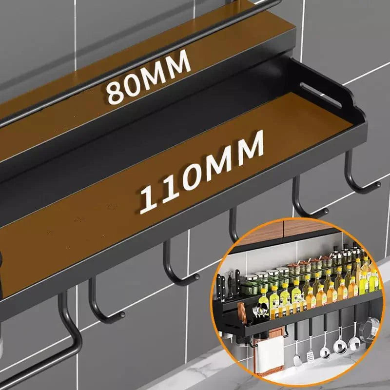 Prateleira Multifuncional para Cozinha em Aço Inox