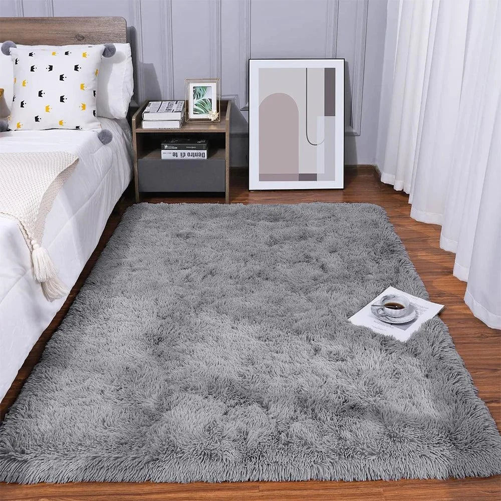 Tapete Felpudo Tie-dye Retangular para Decoração Moderna Lenogue