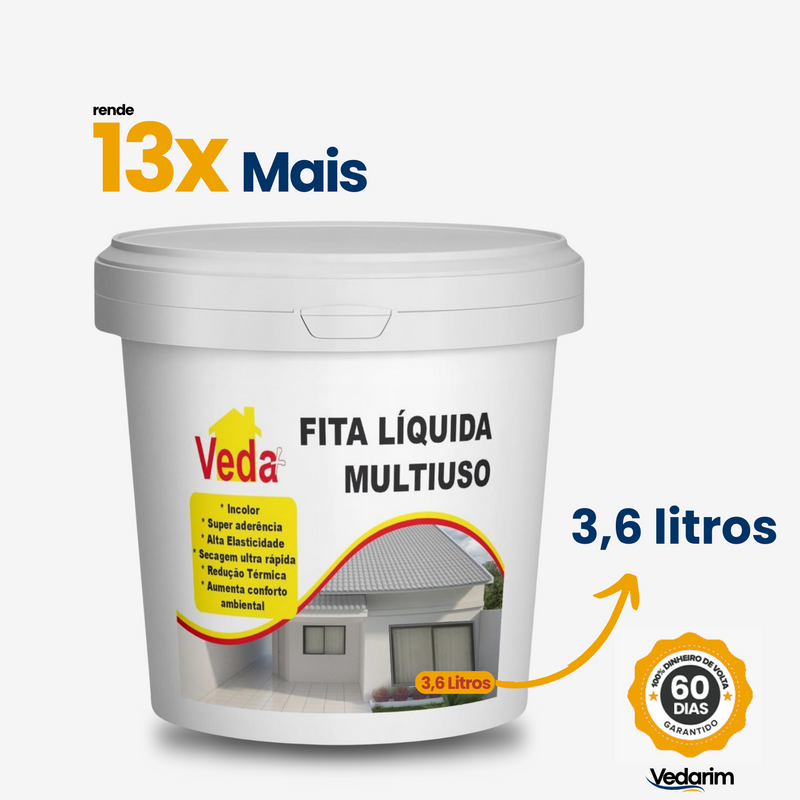 Selante Veda Tudo Impermeabilizante contra Vazamentos e Infiltrações - Rápido, Prático e Super Eficiente