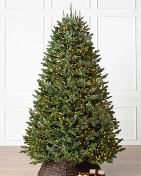 Árvore de Natal Verde Premium com Galhos Articulados, Suporte Metálico que gira e com Rodinhas e Micro LEDs Embutidos