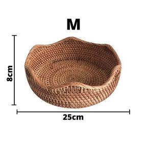 Cesta Organizadora de Vime em Rattan Feita à Mão