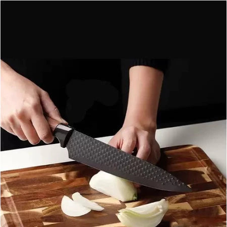 Conjunto De Facas Inox 6 Peças Antiaderente Para Cozinha - Entrega Grátis