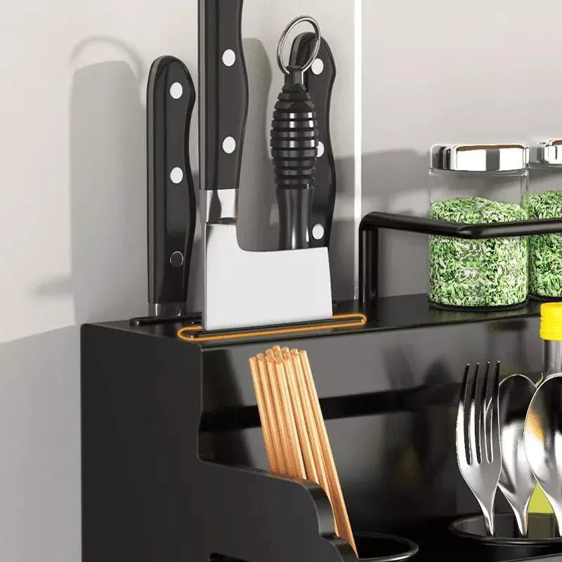 Prateleira Multifuncional para Cozinha em Aço Inox