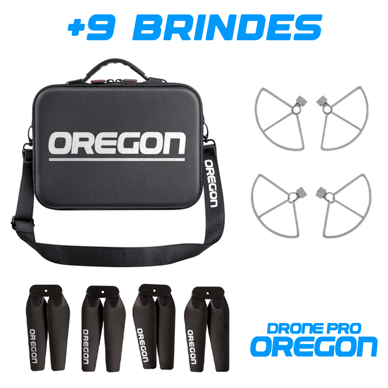 Drone Profissional Oregon com Câmera 4K FullHD GPS Wifi (+ BRINDES) - Lojas Promorin