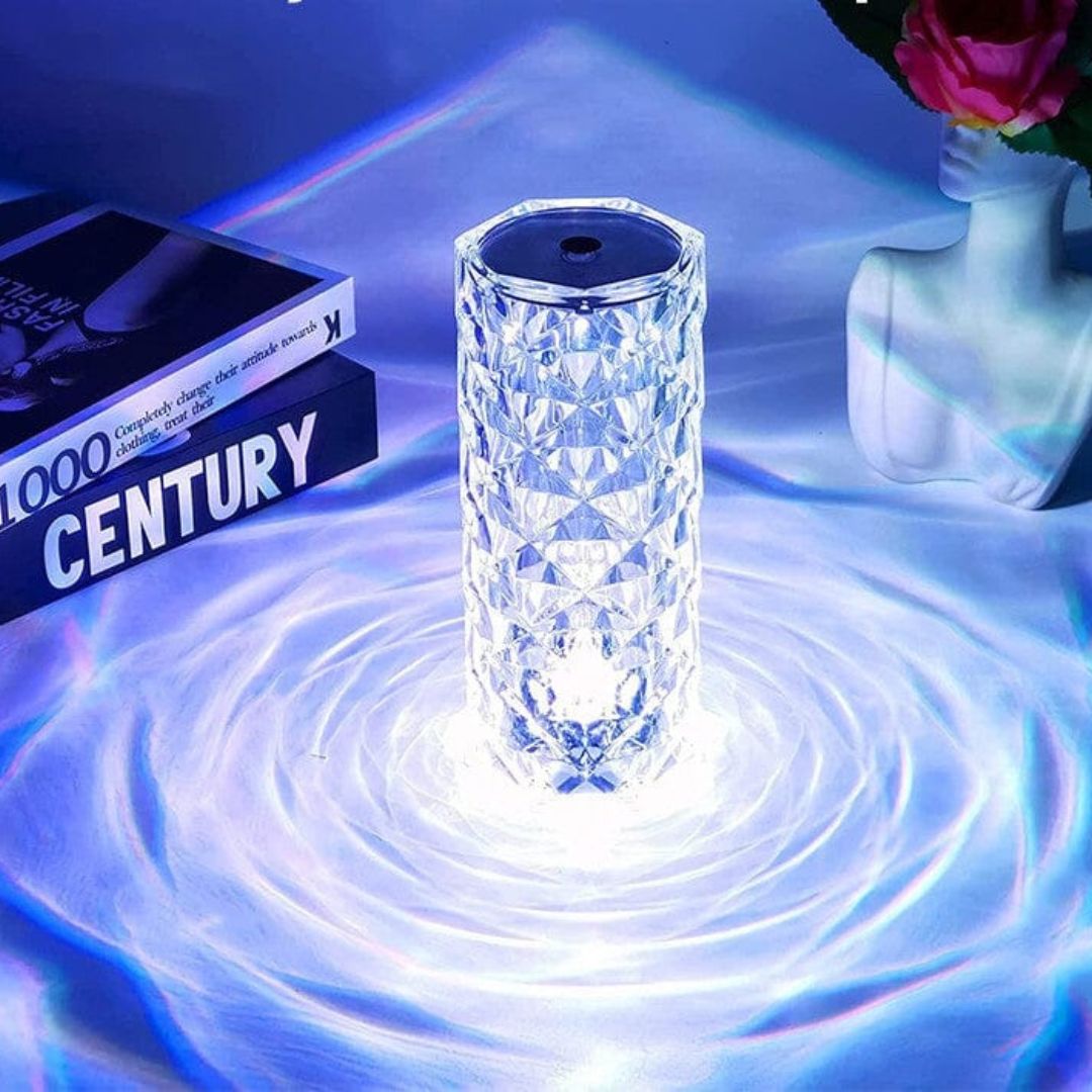 Abajur cristal Com 16 Cores Sensível ao Toque